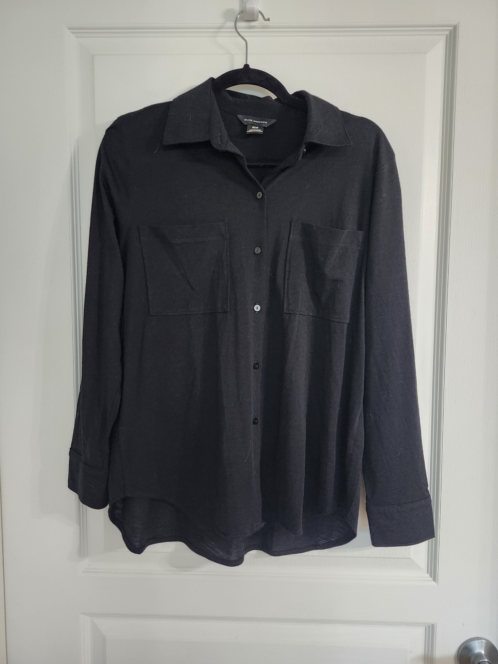 Club Monaco Black Button Down Shirt